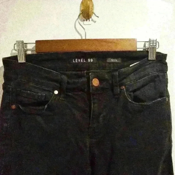 P7005 level 99 dark wash navy black boot cut size 27p - Picture 3 of 7